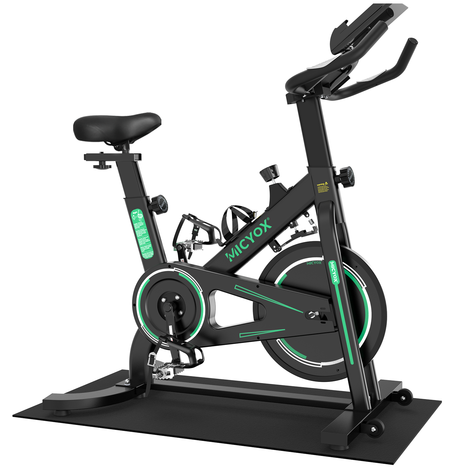 Micyox MX87 Exercise Bike Magnetic Resistance Indoor Cycling Bike | Black