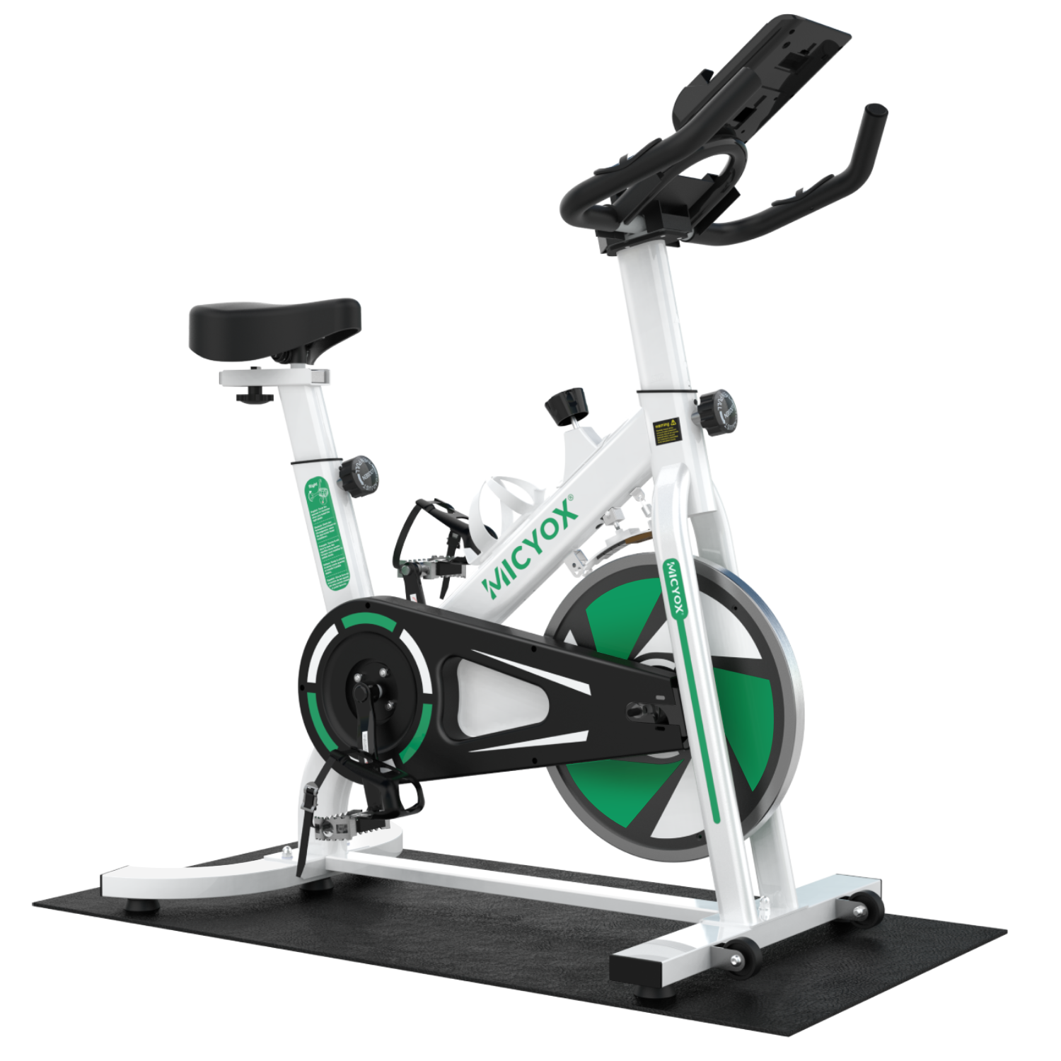 Micyox MX87 Exercise Bike Magnetic Resistance Indoor Cycling Bike | White