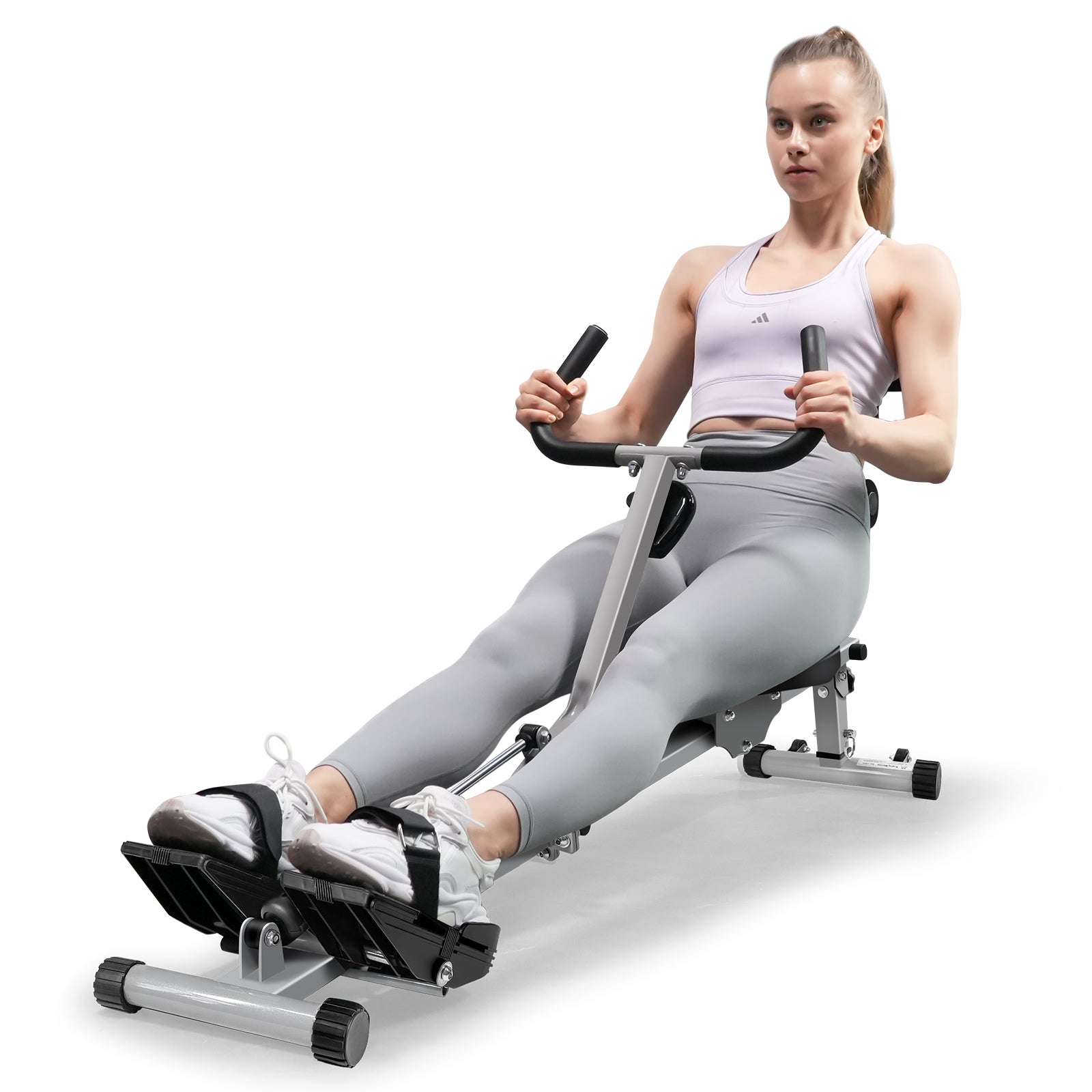 Micyox Home Hydraulic Fitness Rowing Machine | Grey