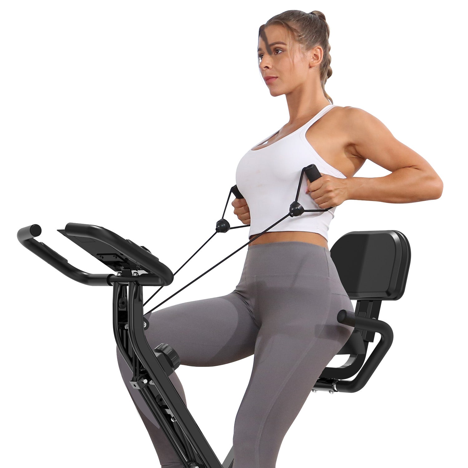 Micyox MX717 Magnetic Foldable Indoor Cycling Bike | Black